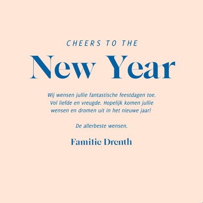 Gekleurde nieuwjaarskaart cheers to the new year 3