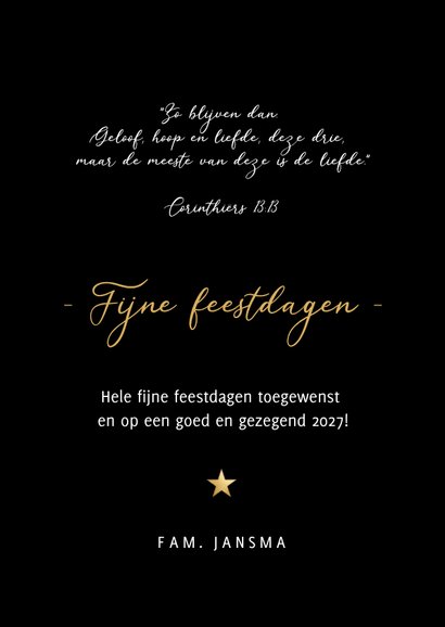 Geloof, hoop & liefde - Christelijke nieuwjaarskaart 3
