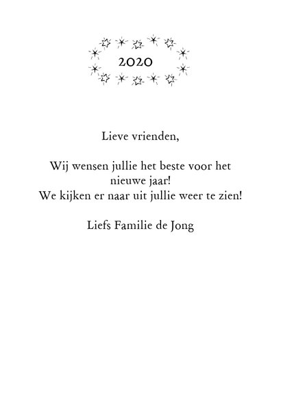 Gelukkig nieuwjaar 2020 zwart wit 3