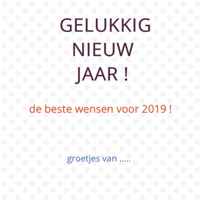 Gelukkig nieuwjaar met gekleurde stippen 3