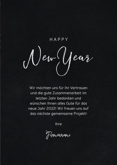 Geschäftliche Neujahrskarte 4 Fotos und Happy New Year 3