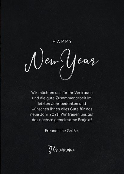 Geschäftliche Neujahrskarte 4 Fotos und Happy New Year 3