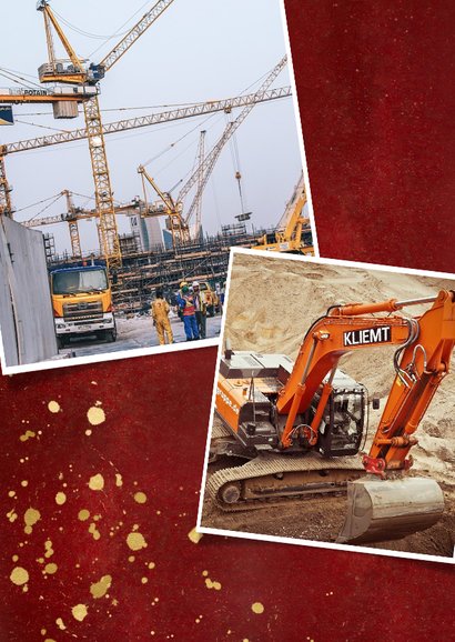 Geschäftliche Neujahrskarte Fotocollage & Goldlook 2