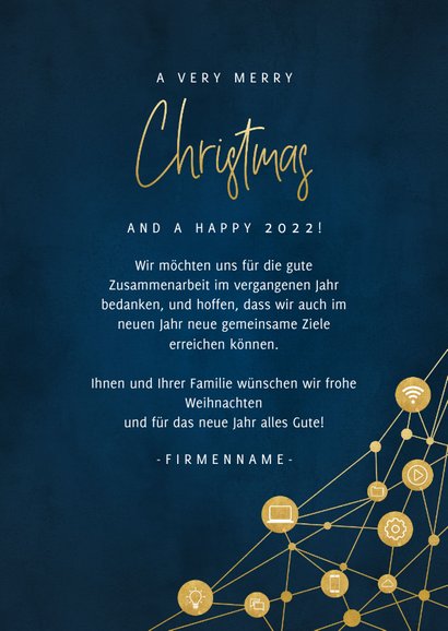 Geschäftliche Weihnachtskarte IT-Branche 3