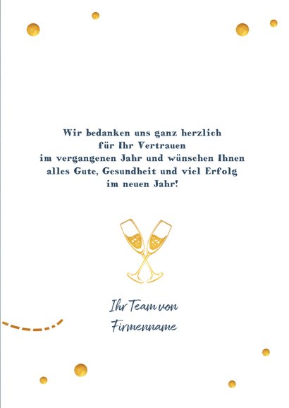Geschäftliche Weihnachtskarte mit Fotos als Weihnachtskugeln 3