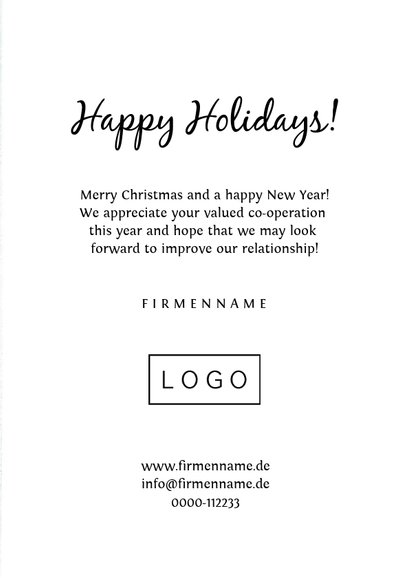 Geschäftliche Weihnachtskarte Tannenbaum aus Fotos 3
