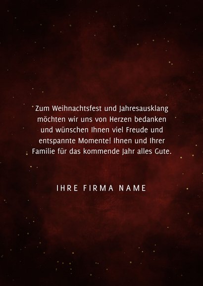 Geschäftliche Weihnachtskarte Typografie 3