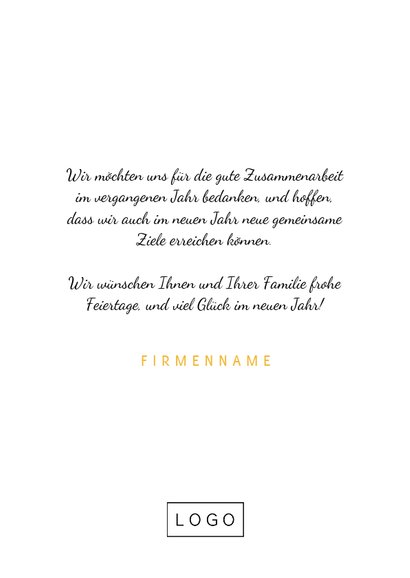 Geschäftliche Weihnachtskarte Verbindungen weiß 3