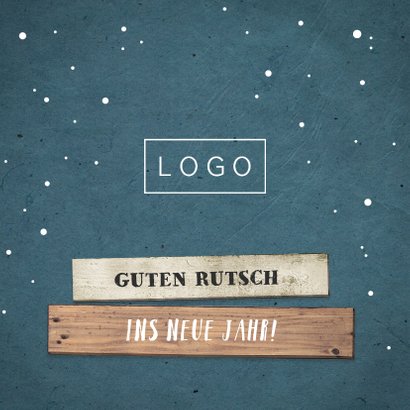 Geschäftliche Weihnachtskarte Wegweiser 2