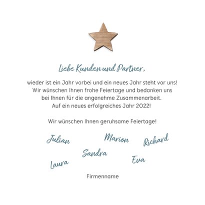 Geschäftliche Weihnachtskarte Wegweiser 3