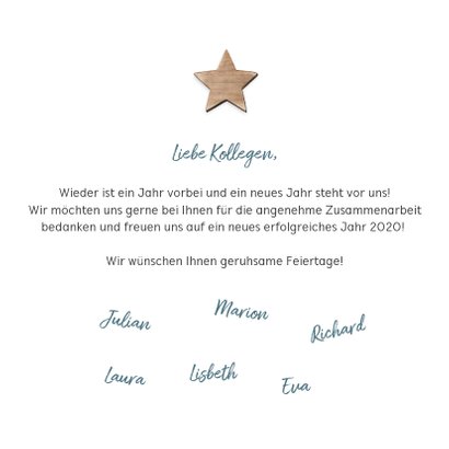 Geschäftliche Weihnachtskarte Wegweiser 3