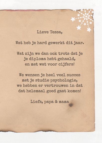 Geslaagd diploma karton foto's 3