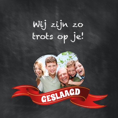 Geslaagd gefeliciteerd schoolbord 2