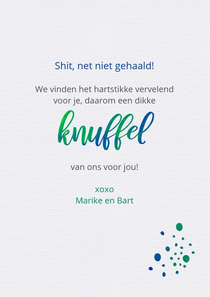 Geslaagd gezakt shit happens typografisch 3