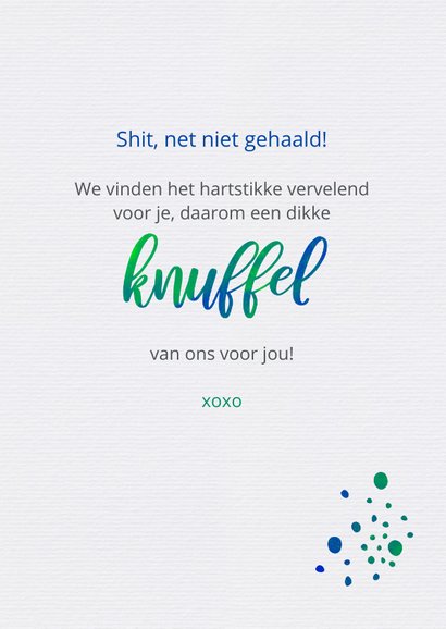 Geslaagd gezakt shit happens typografisch 3