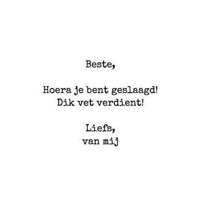 Geslaagd hoera je rijbewijs! 3