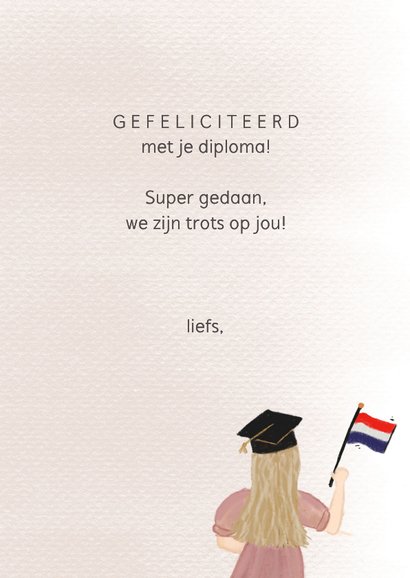 Geslaagd kaart ansichtkaart illustratie 3