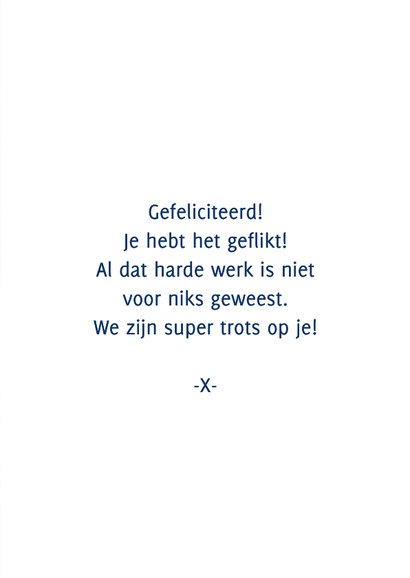 Geslaagd kaart apetrots aap vlag examens confetti 3