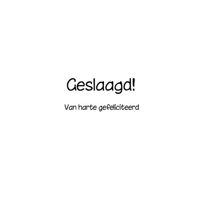 Geslaagd kaart apetrots 3