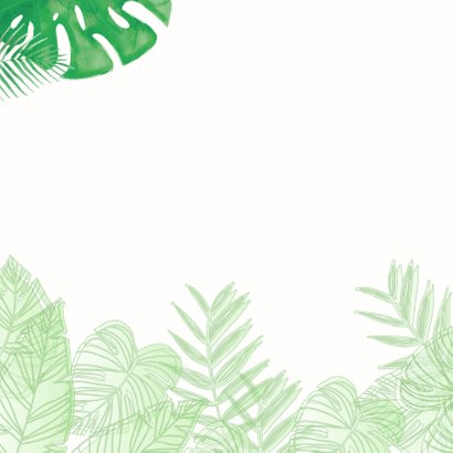 Geslaagd kaart blaadjes botanisch waterverf 2