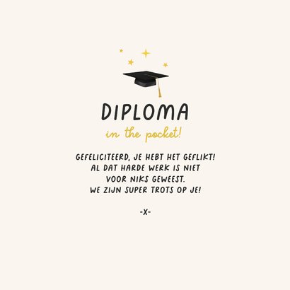 Geslaagd kaart eggcelent grappig eitje examens 3