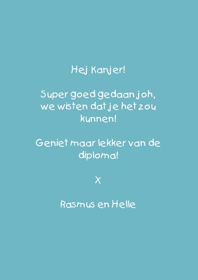 Geslaagd kaart geSLAagd! 3