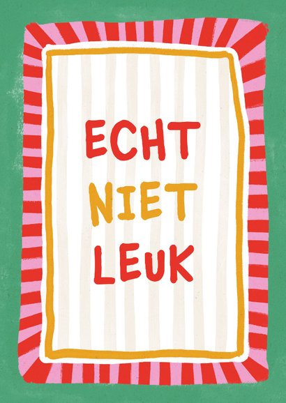 Geslaagd kaart gezakt sterkte niet leuk gouache verf 2