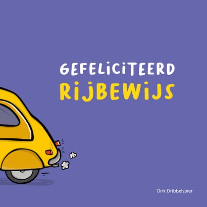 Geslaagd kaart 'Hop hop gas erop... Rijbewijs!' 2