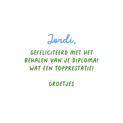 Geslaagd kaart lekker gewerkt pik ruitjes diploma 3