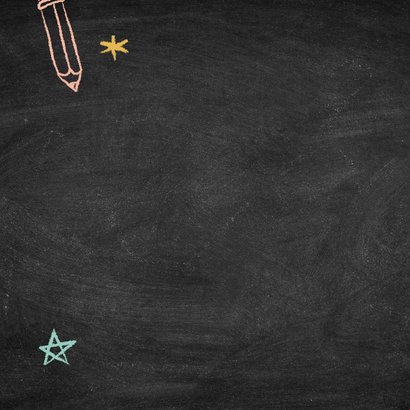 Geslaagd kaart met krijtbord en doodles 2