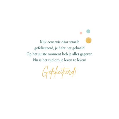 Geslaagd kaart met verfstrepen 3