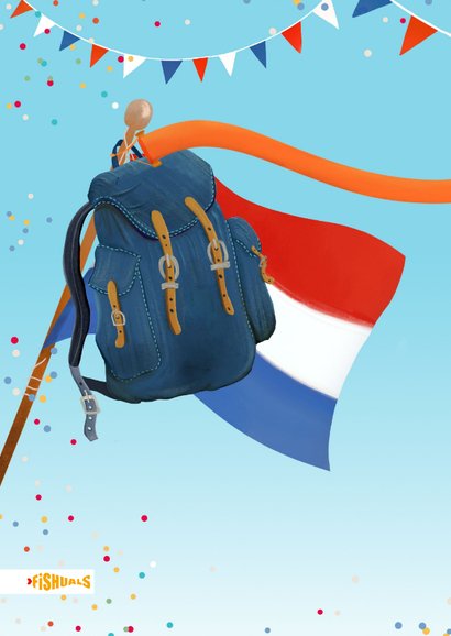 Geslaagd-kaart met verrekijker 2