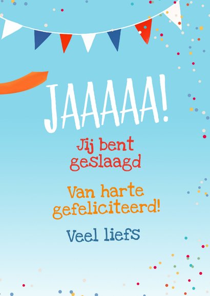 Geslaagd-kaart met verrekijker 3