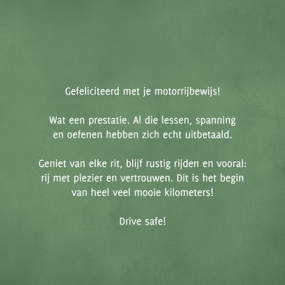 Geslaagd kaart stoer motorrijbewijs gehaald you did it 3