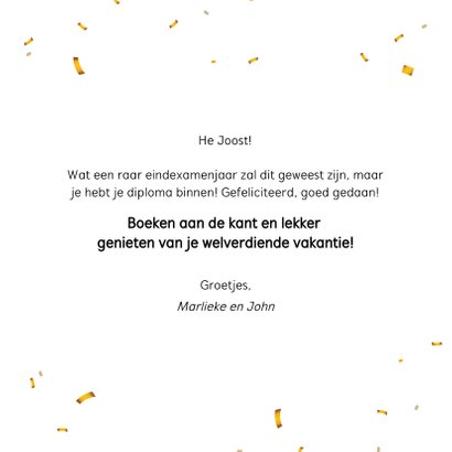 Geslaagd kaart voor het halen van school of andere studie 3