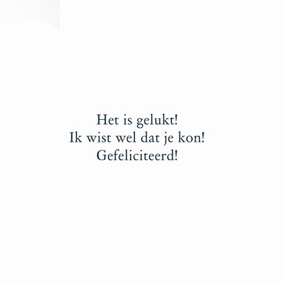 Geslaagd kaart Wat een feest 3