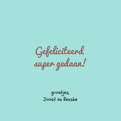 Geslaagd kaart #yes! 3