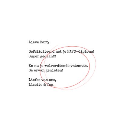 Geslaagd kaart, 'You did it' in grote letters 3
