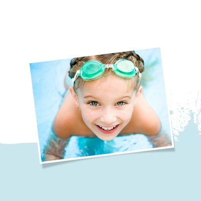 Geslaagd kaart zwemdiploma B opspattend water 2