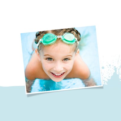 Geslaagd kaart zwemdiploma C opspattend water 2