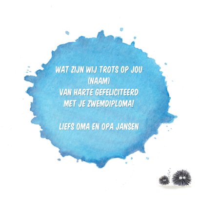 Geslaagd kaarten walvis zwemdiploma A,B,C of anders 3