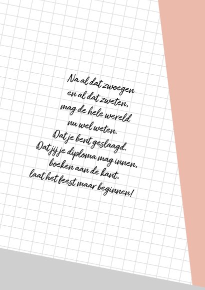 Geslaagd ruitjes papier 3