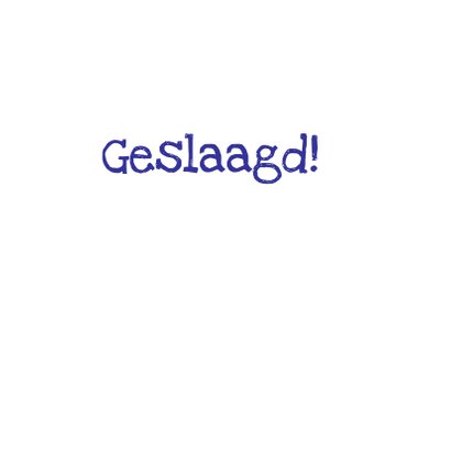 Geslaagd school ROOD WIT BLAUW 3