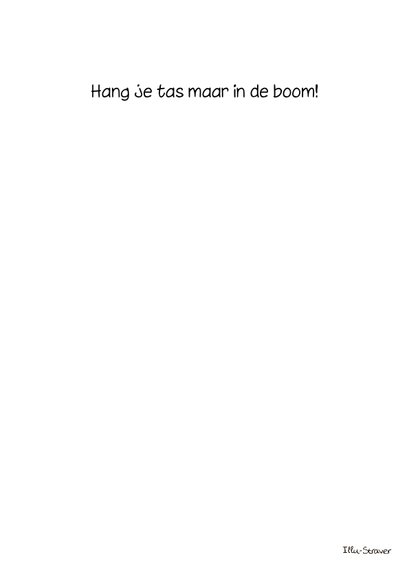 Geslaagd schooltas in boom 3