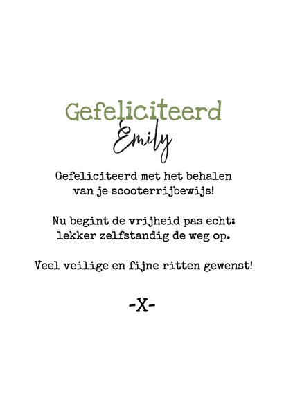 Geslaagd scooterrijbewijs bromfiets ballonnen you did it 3