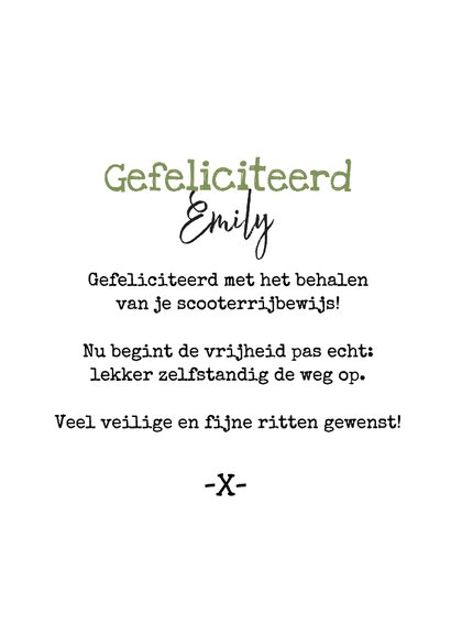 Geslaagd scooterrijbewijs bromfiets ballonnen you did it 3