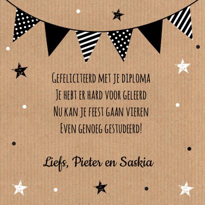 Geslaagd slinger confetti kraft slinger 3