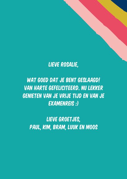 Geslaagd, so proud of you-kaart 3