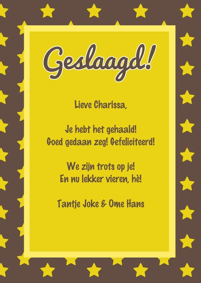 Geslaagd Tijdschrift kaart Foto 3