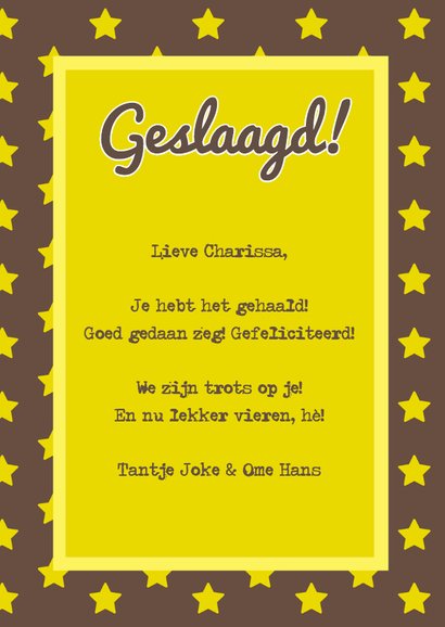 Geslaagd Tijdschrift kaart Foto 3